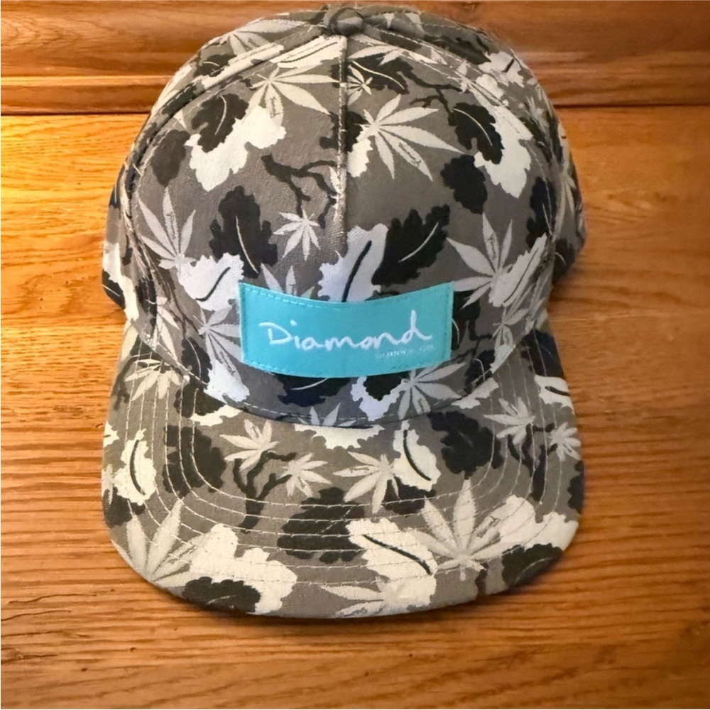Diamond Supply Co. Camo Hat - Black, White, Gray